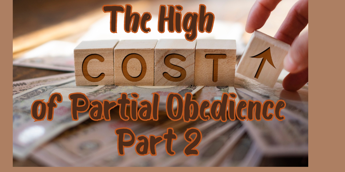 The High Cost of Partial Obedience - Part 2